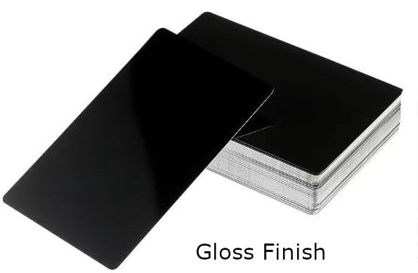 Gloss black card