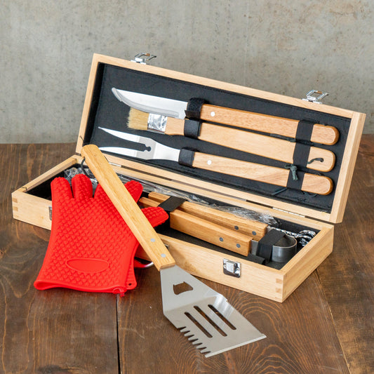 Personalized BBQ Grill Set Gift