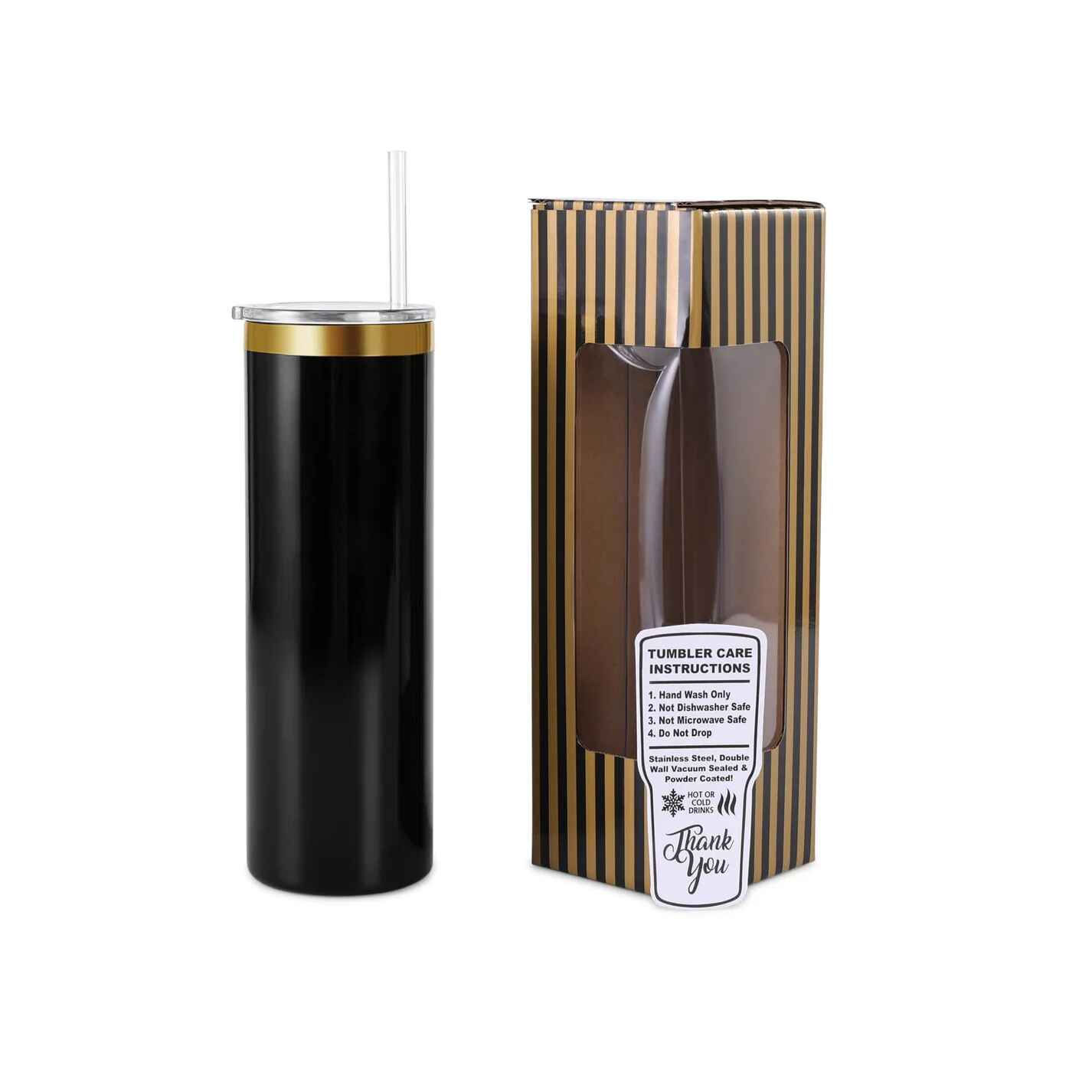 20oz Skinny Tumbler Electroplated