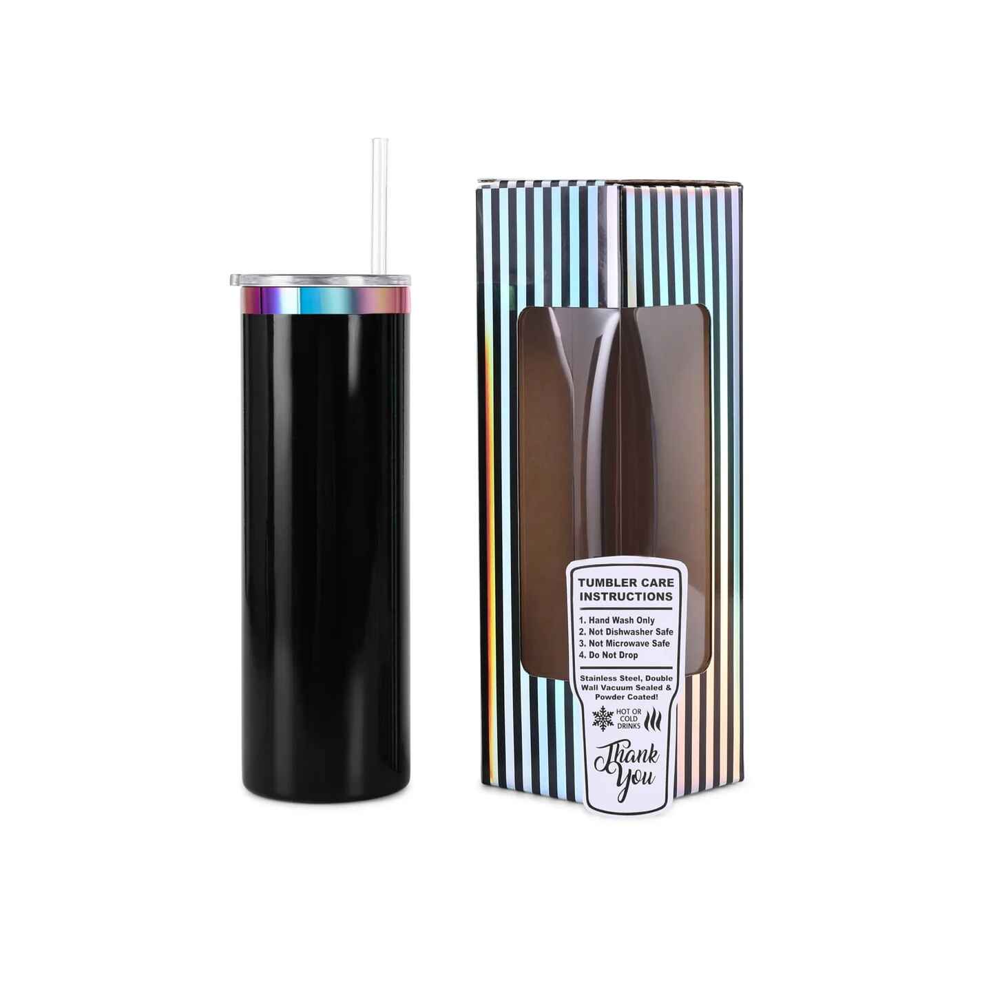 20oz Skinny Tumbler Electroplated