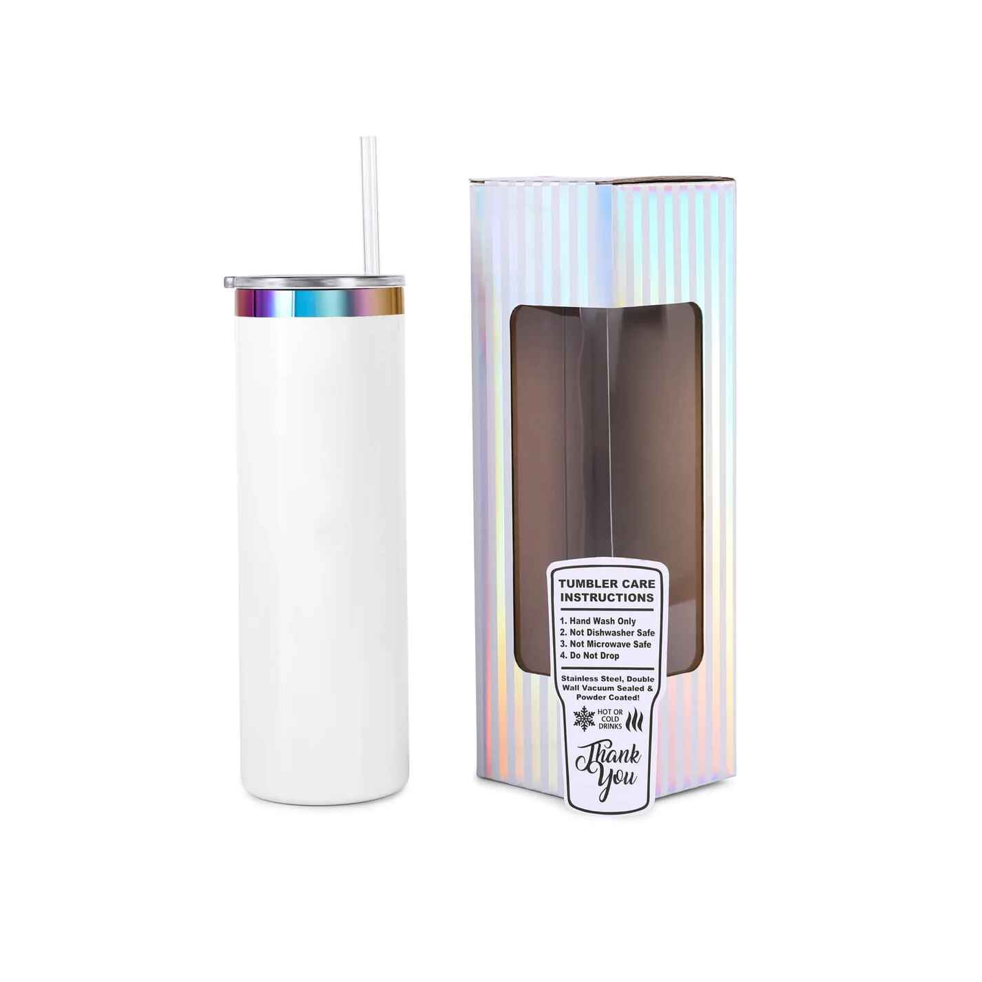 20oz Skinny Tumbler Electroplated