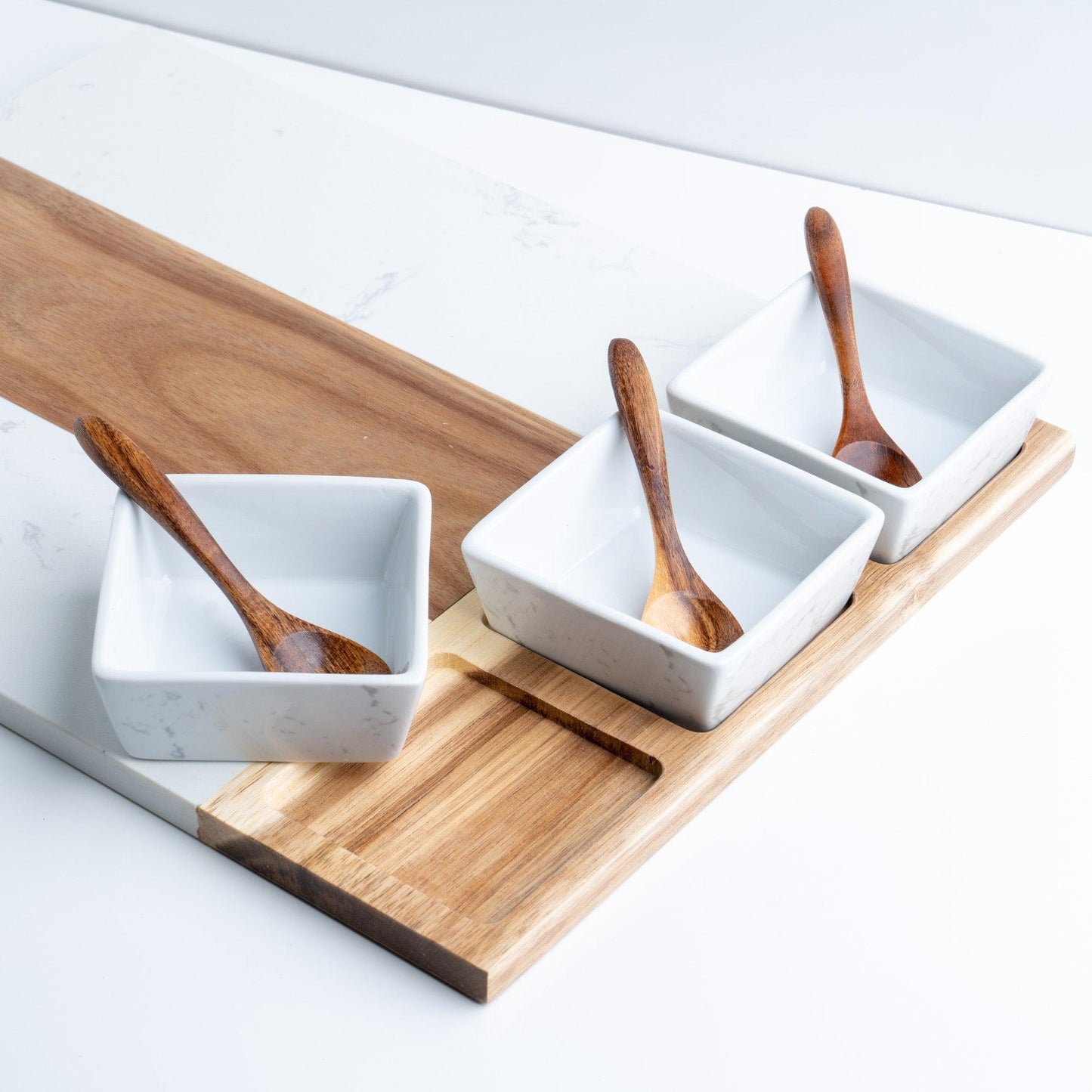 Marble Charcuterie Board Set