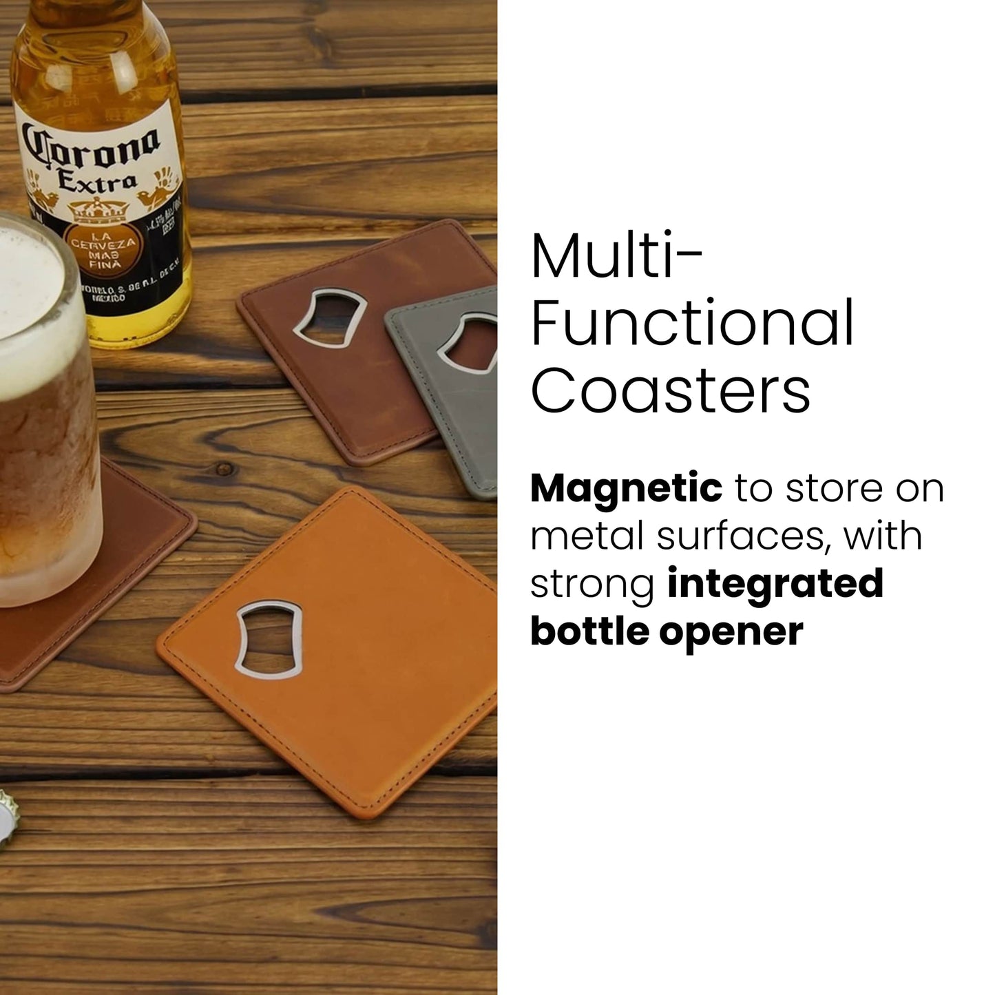 Laserette Bottle Opener Coaster