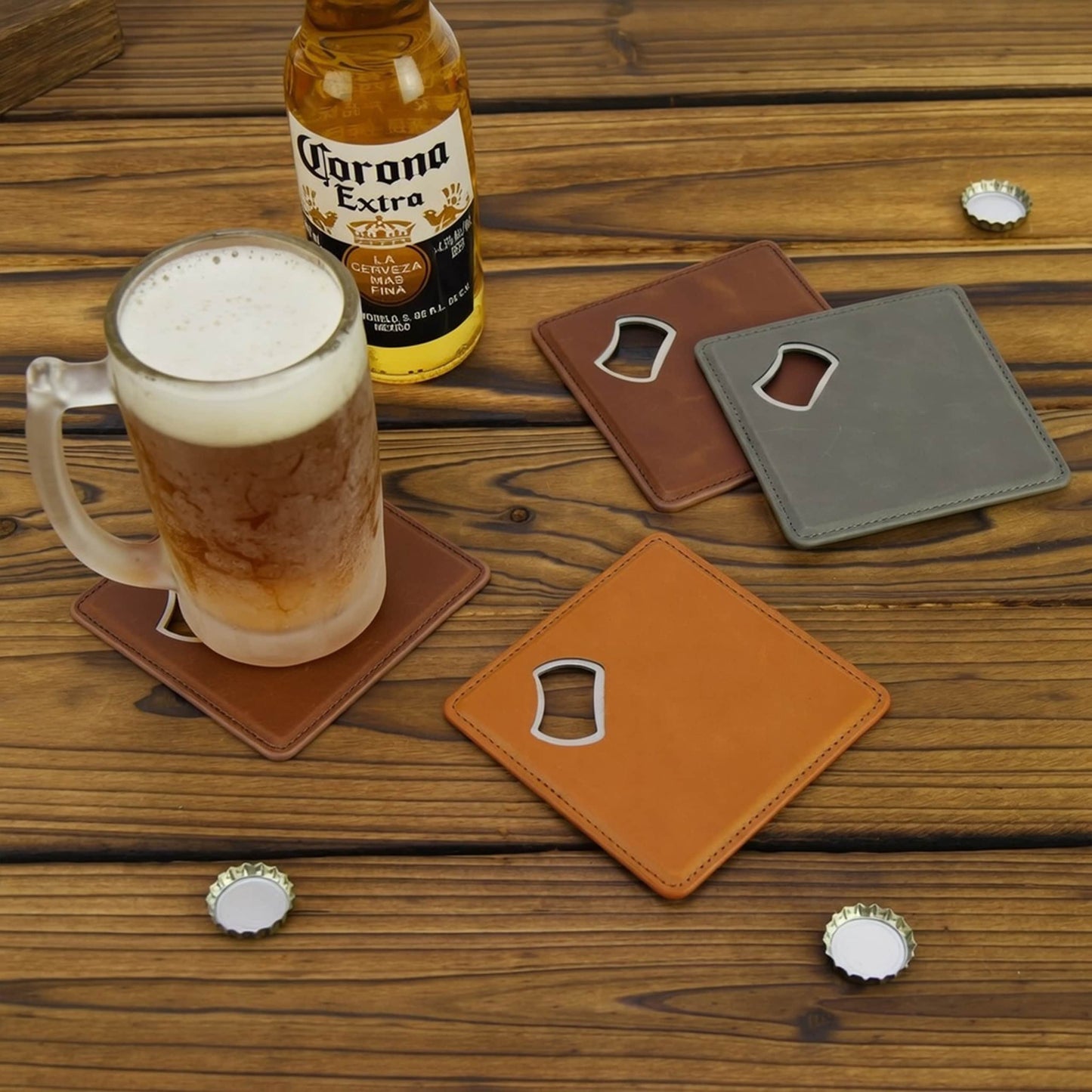 Laserette Bottle Opener Coaster