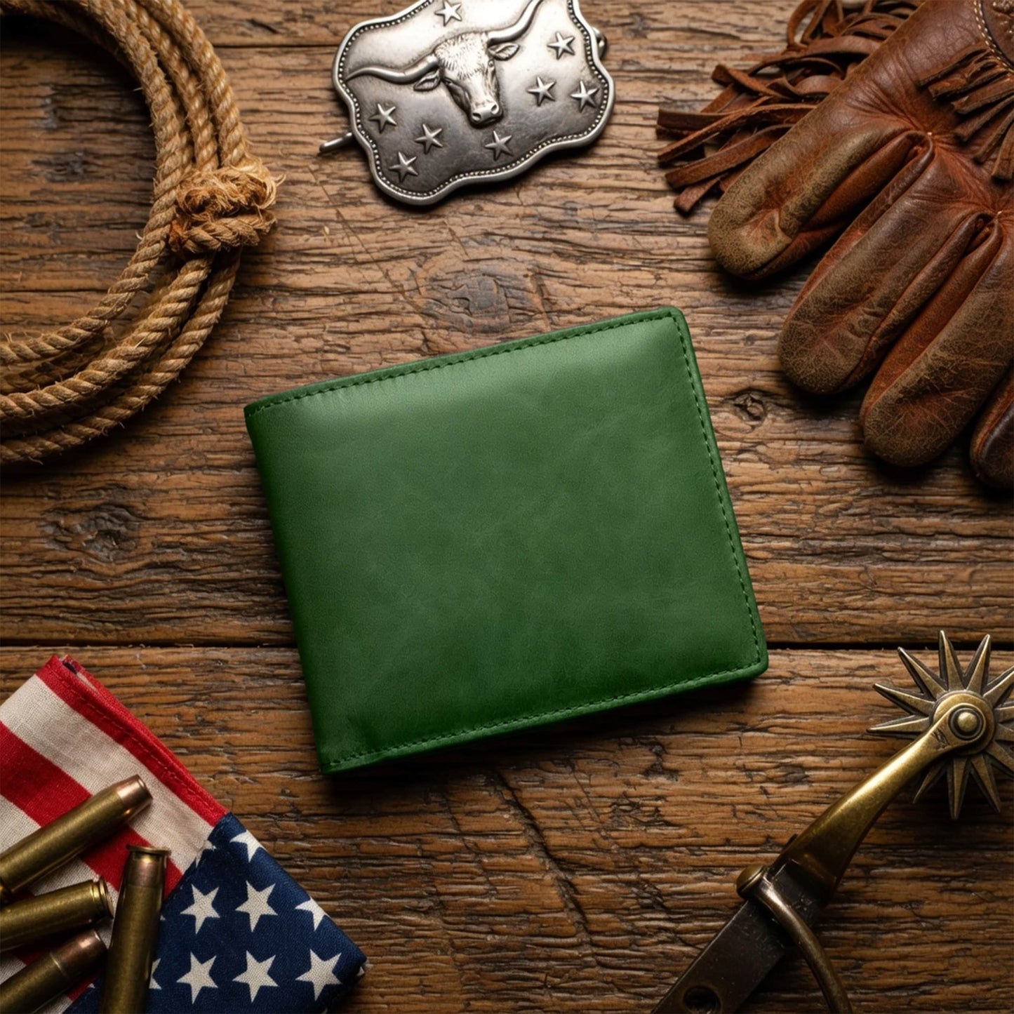 Laserette Men's bi-fold wallet