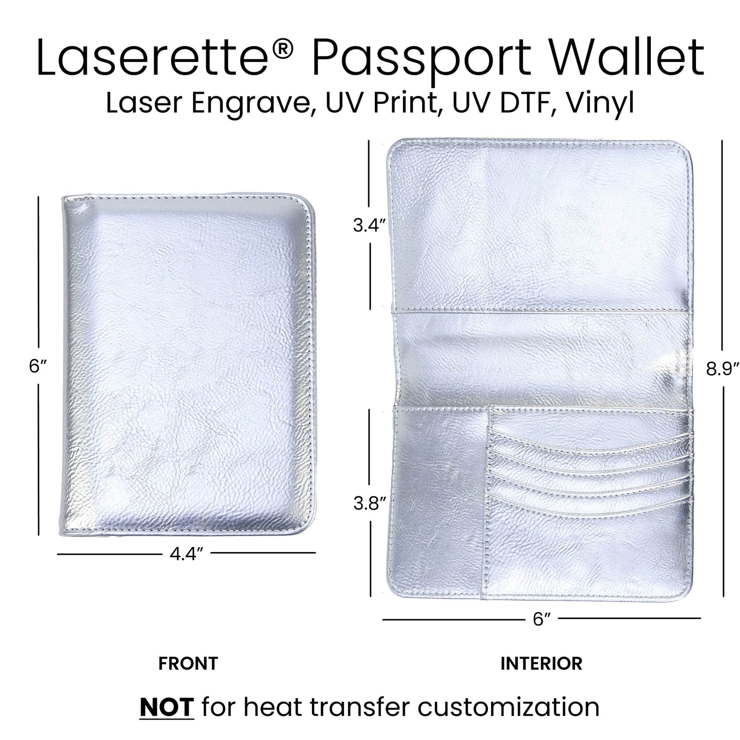 Laserette Passport Wallet – Personalized Travel Essential