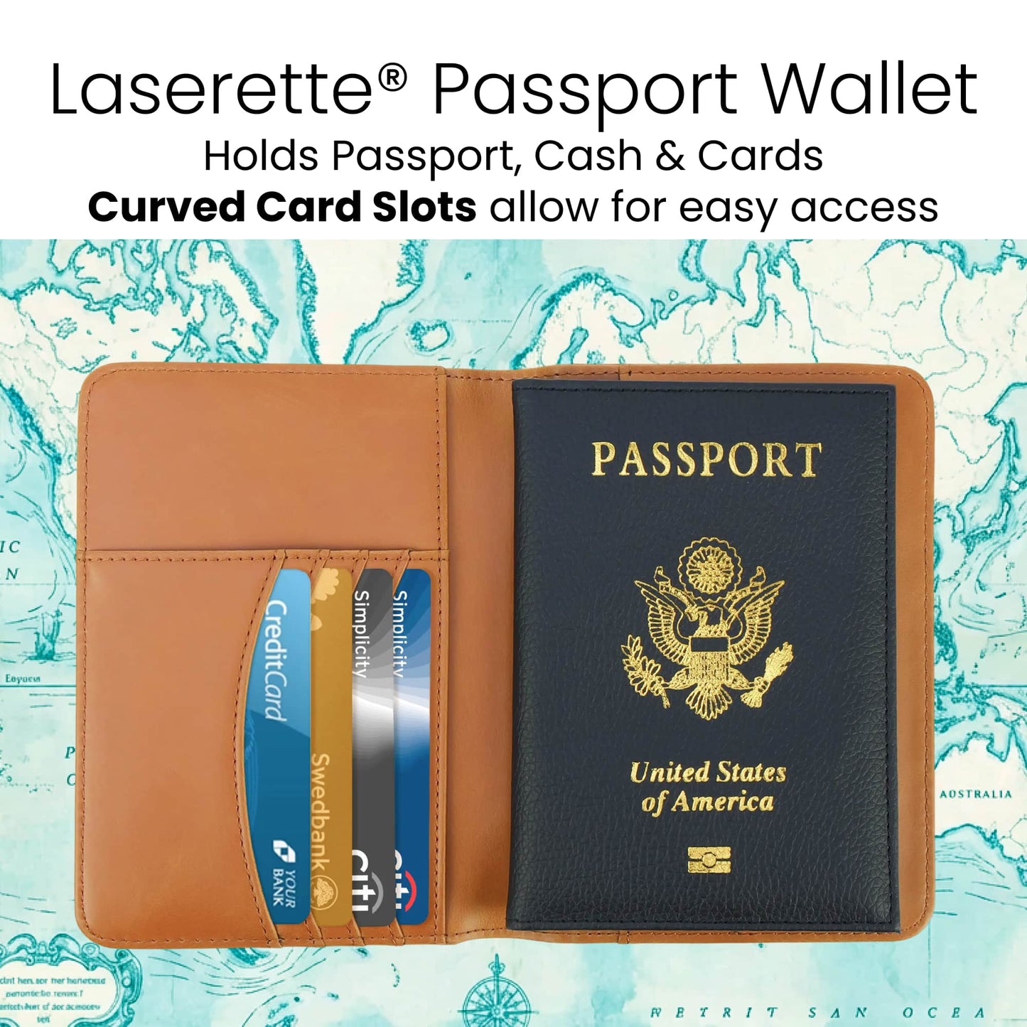 Laserette Passport Wallet – Personalized Travel Essential