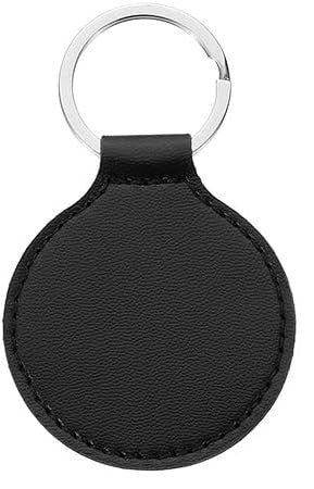 Round Leather Keyring