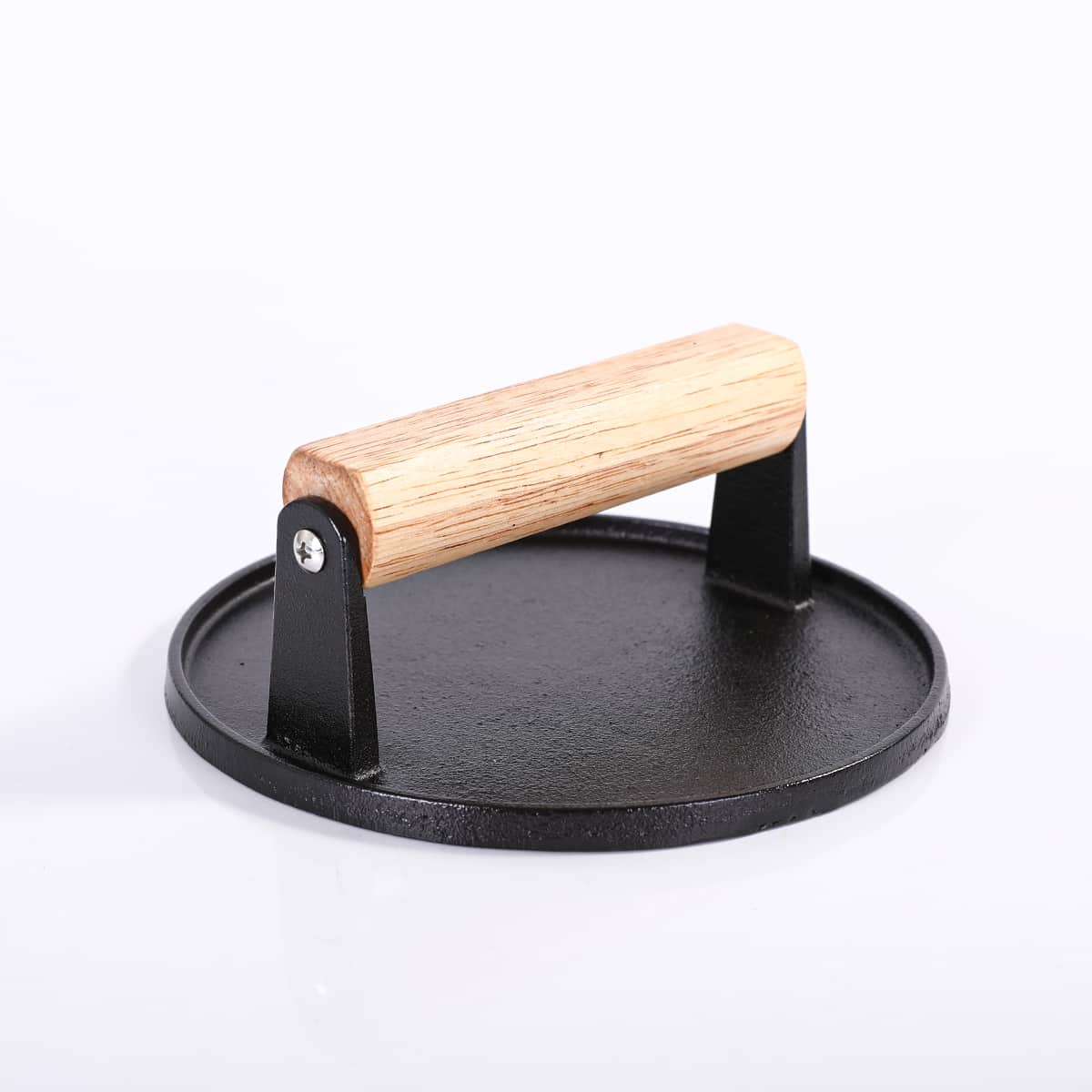 Smash Burger Set — 9-Piece Cast Iron & Rubberwood Kit