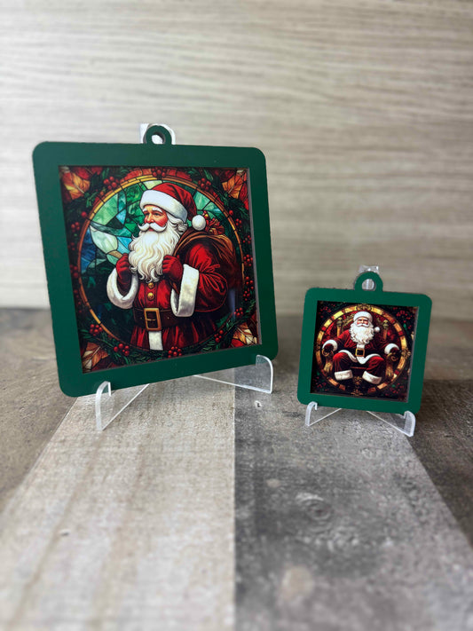 Santa - Suncatcher / Ornament
