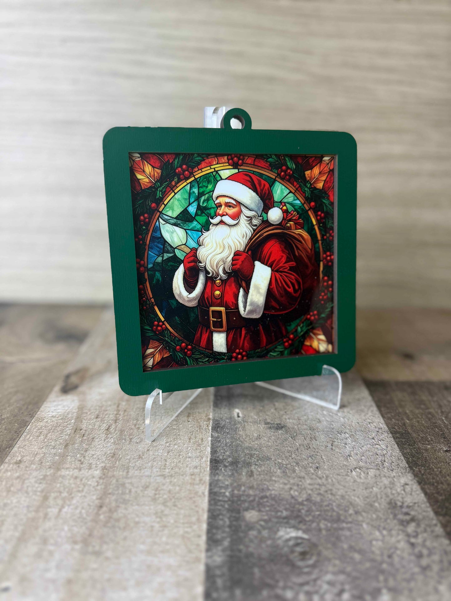 Santa - Suncatcher / Ornament