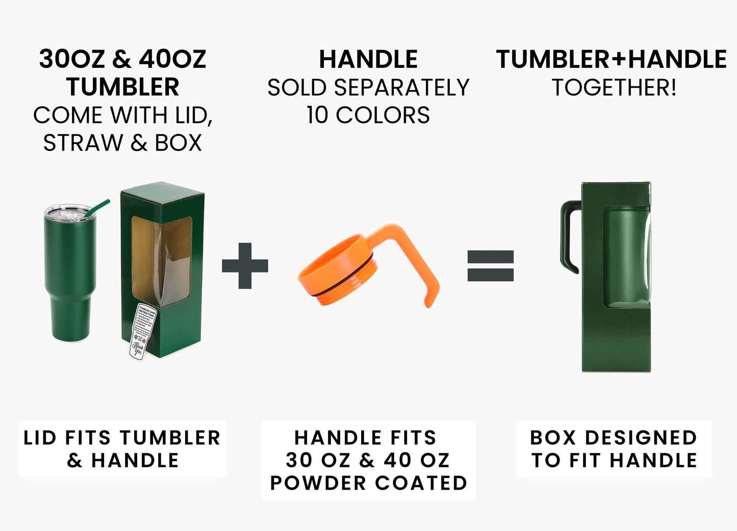 Handle for 30oz or 40oz Tumbler