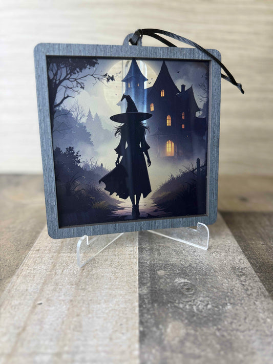 Walking Witch - Suncatcher / Ornament